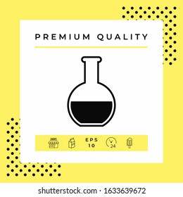 Test-tube symbol icon. Graphic elements for your design