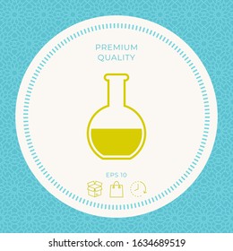 Test-tube symbol icon. Graphic elements for your design