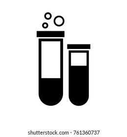 test-tube transparent medical glass Icon in trendy flat style isolated on white background symbol for your web site design, logo, app, UI. Vector illustration, EPS10.