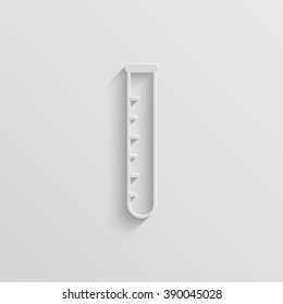 test-tube vector paper icon