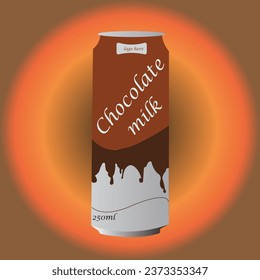 Testy chocolate milk can design