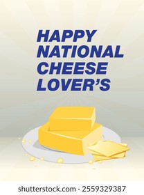 Testy and Delicious cheese with vector template design