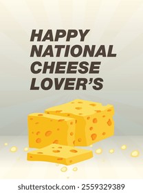 Testy and Delicious cheese with vector template design