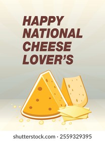 Testy and Delicious cheese with vector template design