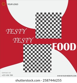 Testy testy food flyer design