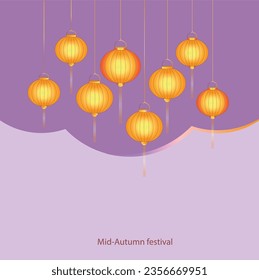 Tet holiday in Vietnam. Mid-autumn festival. Packaging, leaflet, invitation, greeting card, print... Traditional, familiar