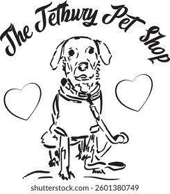 The Tetbury Pet Shop t-shirt design template