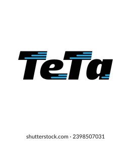 TETE brand name initial letters monogram.