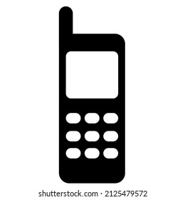 
Tetefon antique pattern icon, old style, black on white background, vector illustration
