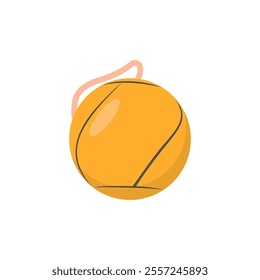 Tether Ball, Sport Equipment Vector Illustration Isolated