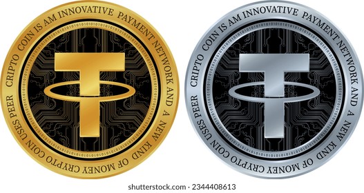 logo de la moneda virtual stabil. ilustraciones vectoriales. 3 quinquies ilustraciones.
