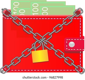 Tethered with a chain wallet