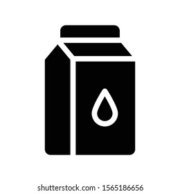 Tetra Pack  Vector Glyph Flat Icon 