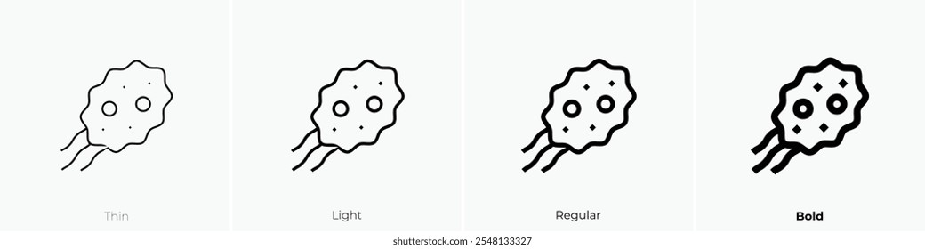 tetracoccus icon. Thin, Light Regular And Bold style design isolated on white background