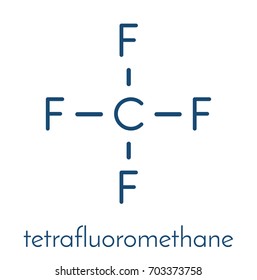 Tetrafluoromethane Carbon Tetrafluoride Cf4 Greenhouse Gas Stock Vector Royalty Free 703373758