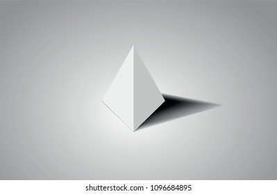 Tetrahedron with shadow