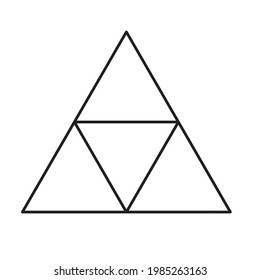 tetrahedron or triangular pyramid shape