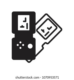 tetris game  icon vector