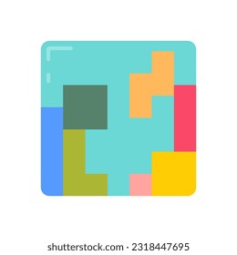 Tetris icon in vector. Illustration