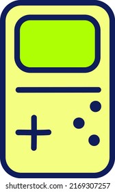 Tetris portable, illustration, vector on a white background.
