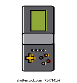 Tetris videogame isolated