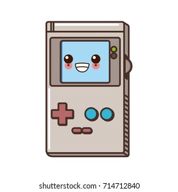 Tetris videogame isolated cute kawaii cartoon