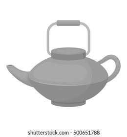 Tetsubin icon in monochrome style isolated on white background. Sushi symbol stock vector illustration.