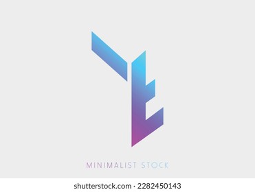 TEU ,UET ,ET, YT, E, T, Y Abstract Icon, Y Vector Logo Alphabet Monogram, YT Illustration Initial Template letter for Business, Brand Identity, Company, Luxury Design