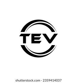 TEV Logo Design, Inspiration for a Unique Identity. Modern Elegance and Creative Design. Watermark Your Success with the Striking this Logo.