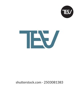 TEV Logo Letter Monogram Design