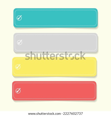 tex box design with some cute colors, text place, text box