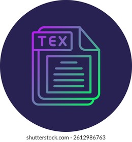 TEX Line Circle Gradient Style