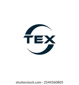 Logotipo de TEX. Diseño T E X. Letra TEX blanca. TEX, diseño de logo de letra TEX. Diseño del logotipo de la letra X en ORO,