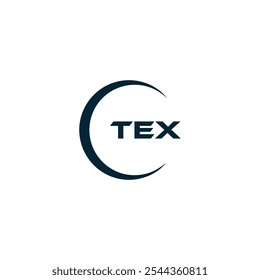 Logotipo de TEX. Diseño T E X. Letra TEX blanca. TEX, diseño de logo de letra TEX. Diseño del logotipo de la letra X en ORO,