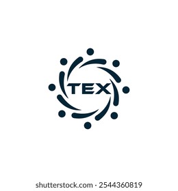 Logotipo de TEX. Diseño T E X. Letra TEX blanca. TEX, diseño de logo de letra TEX. Diseño del logotipo de la letra X en ORO,