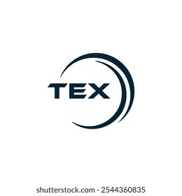 Logotipo de TEX. Diseño T E X. Letra TEX blanca. TEX, diseño de logo de letra TEX. Diseño del logotipo de la letra X en ORO,