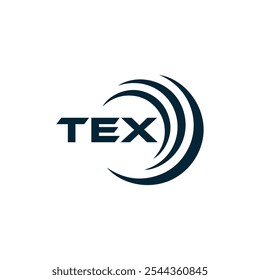 Logotipo de TEX. Diseño T E X. Letra TEX blanca. TEX, diseño de logo de letra TEX. Diseño del logotipo de la letra X en ORO,