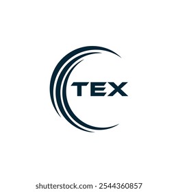 Logotipo de TEX. Diseño T E X. Letra TEX blanca. TEX, diseño de logo de letra TEX. Diseño del logotipo de la letra X en ORO,