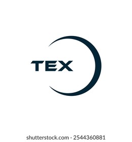 Logotipo de TEX. Diseño T E X. Letra TEX blanca. TEX, diseño de logo de letra TEX. Diseño del logotipo de la letra X en ORO,