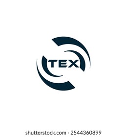 Logotipo de TEX. Diseño T E X. Letra TEX blanca. TEX, diseño de logo de letra TEX. Diseño del logotipo de la letra X en ORO,