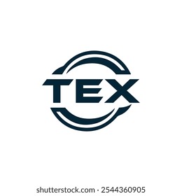 Logotipo de TEX. Diseño T E X. Letra TEX blanca. TEX, diseño de logo de letra TEX. Diseño del logotipo de la letra X en ORO,