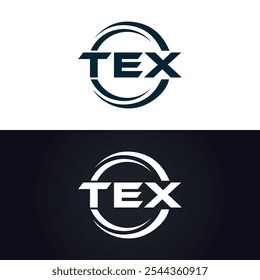 TEX logo. T E X design. White TEX letter. TEX, T E X letter logo design. T E X letter logo design in GOLD,