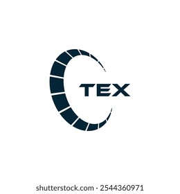 Logotipo de TEX. Diseño T E X. Letra TEX blanca. TEX, diseño de logo de letra TEX. Diseño del logotipo de la letra X en ORO,