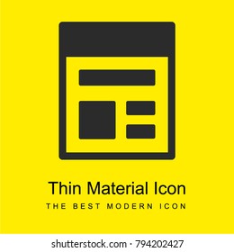 Tex Template bright yellow material minimal icon or logo design