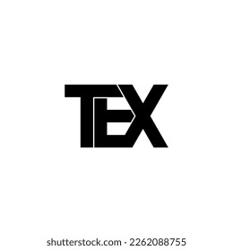diseño de logotipo de letra monograma de tipografía de tex