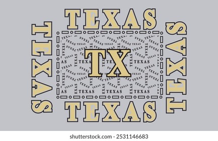 Texas All over slogan print with grunge effect for graphic tee t shirt or sweatshirt