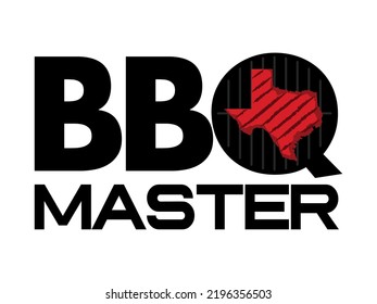 Texas Barbeque Master Uniform T-shirt Design