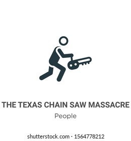 The texas chain saw massacre vector icon on white background. Flat vector the texas chain saw massacre icon symbol sign from modern people collection for mobile concept and web apps design.