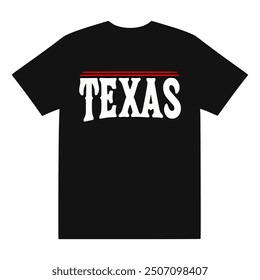 texas city black t shirt fashion sticker vector illustration template design