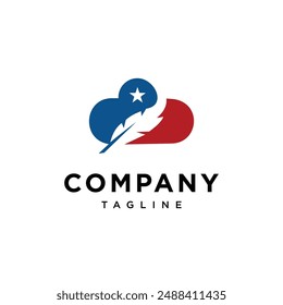 Icono del logotipo del Notario de Texas Cloud Vector 